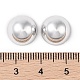 Ccbプラスチックカボション  半円  プラチナ  12x7mm&nbsp;KY-C020-15B-P-3
