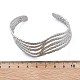 304 Stainless Steel Cuff Bangles&nbsp;BJEW-B108-12P-5
