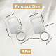 8Pcs Stainless Steel Keychains&nbsp;AJEW-CN0004-56-2