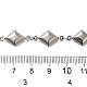 304 Stainless Steel Rhombus Link Chains&nbsp;CHS-G037-03P-2