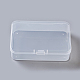プラスチックビーズ収納ケース  長方形  透明  9.5x6.6x2.6cm&nbsp;X-CON-F005-14-C-1