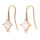 Brass Earring Hook&nbsp;ZIRC-Q019-002G-1