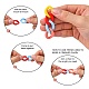 Opaque Spray Painted Acrylic Linking Rings&nbsp;OACR-S036-001A-I-2-5