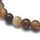 Natural Banded Agate/Striped Agate Bead Stretch Bracelets&nbsp;BJEW-K212-B-003-2