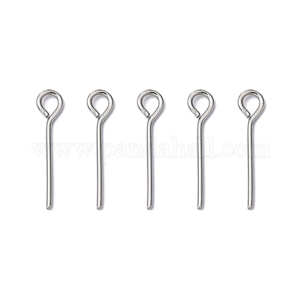 Wholesale Tarnish Resistant 304 Stainless Steel Eye Pin - Pandahall.com