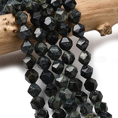 Natural Kambaba Jasper Beads Strands, Star Cut Round Beads, Faceted, 7~8x7~8x7~8mm, Hole: 1mm, about 46~47pcs/strand, 14.72''~15''(37.4~38.1cm)