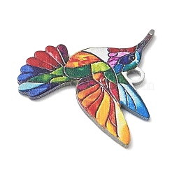 Printed 304 Stainless Steel Pendants&nbsp;STAS-U056-02P