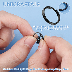 120Pcs Stainless Steel Split Rings&nbsp;FIND-UN0016-68