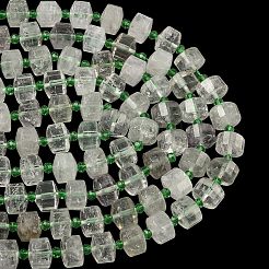 Natural Green Quartz Beads Strands&nbsp;G-G453-G02-7x12mm