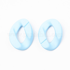 Opaque Spray Painted Acrylic Linking Rings&nbsp;OACR-T024-01-I02