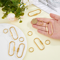 6Pcs Brass Locking Carabiner&nbsp;KK-HS0015-85A