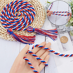Polyester Graduation Honor Rope&nbsp;AJEW-WH0314-317C