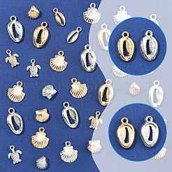 120Pcs 12 Styles CCB Plastic Pendants Sets&nbsp;CCB-FS0001-14