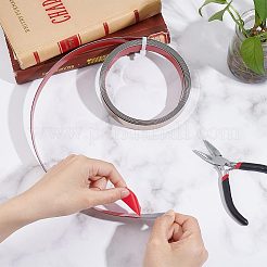 粘着性201ステンレス鋼鏡面仕上げモールディングトリム  ローズゴールド  20mm  3m/束&nbsp;STAS-WH0033-51B-RG