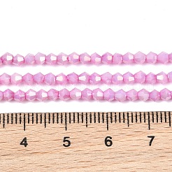 Electroplate Bicone Glass Beads Strands&nbsp;GL-T021-2.5x3mm-16-22