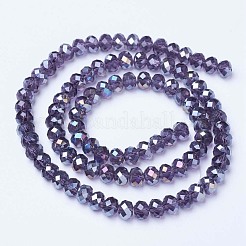 Electroplate Glass Beads Strands&nbsp;EGLA-A034-T10mm-B13
