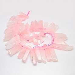 Natural Gemstone Rose Quartz Beads Strands&nbsp;G-L156-08