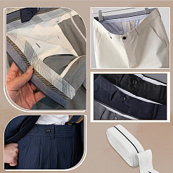 9M Cloth Suit Trouser Waist Lining&nbsp;DIY-BC0015-82C
