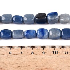 Dyed & Heated Natural Blue Aventurine Beads Strands&nbsp;G-T138-102