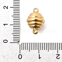 304ステンレススチール製マグネット留め具  イオンプレーティング（ip）  リブ付きラウンド  18KGP本金メッキ  14.5x10mm  穴：1.4mm&nbsp;STAS-F350-04A-G