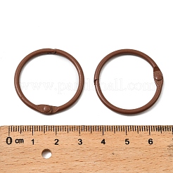 スプレー塗装された鉄製のヒンジ付きバインダーリング  ミックスカラー  30.5x2.5mm  内径：25.5mm&nbsp;IFIN-P040-01A