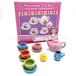 7Pcs Porcelain Tea Set Miniature Ornaments&nbsp;PW-WG66AC7-01