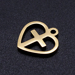 201 Stainless Steel Hollow Charms&nbsp;STAS-Q201-JN318-2