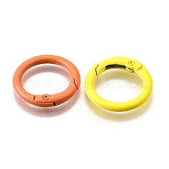 Spray Painted Alloy Spring Gate Rings&nbsp;X-PALLOY-A022-01B