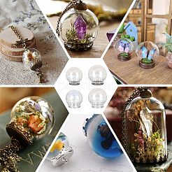 8Pcs 4 Style Round Iridescent Glass Dome Cover&nbsp;FIND-NB0004-55