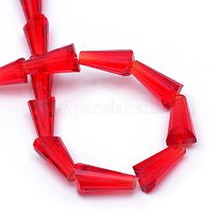 Transparent Glass Bead Strands&nbsp;GLAA-R170-4x8-01N