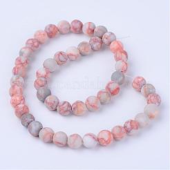 Natural Red Netstone Beads Strands&nbsp;G-Q462-10mm-14