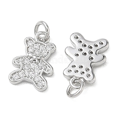 SHEGRACE Brass Clear Cubic Zirconia Charms&nbsp;XGRQ3K785-518P