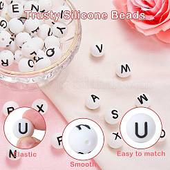 30Pcs Silicone Beads&nbsp;SIL-SZ0003-77Y