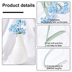 Crochet Wool Yarn Artificial Flower&nbsp;AJEW-WH0314-83