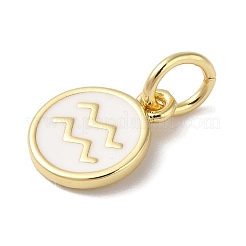 Real 18K Gold Plated Brass Enamel Charms&nbsp;KK-L216-001G-E02