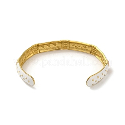 304 Stainlee Steel Enamel Open Cuff Bangles&nbsp;BJEW-Z063-01B