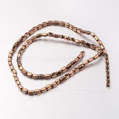 Electroplate Non-magnetic Synthetic Hematite Bead Strands&nbsp;G-F300-40B-08