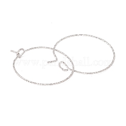 316サージカルステンレスフープピアス  ワイングラスチャームリング  ステンレス鋼色  25x21mm  ピン：0.6mm&nbsp;STAS-D183-02P-02