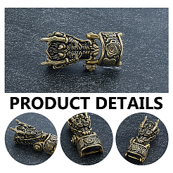 Brass Shackle Clasps&nbsp;KK-WH0816-047AB