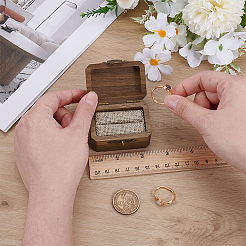 Rectangle Wood Championship Rings Display Boxes&nbsp;CON-WH0089-120