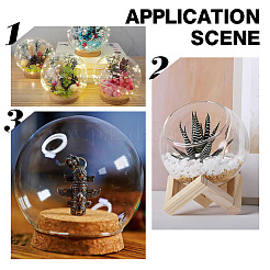 3 Sets 3 Style Glass Dome Cover&nbsp;AJEW-NB0003-93