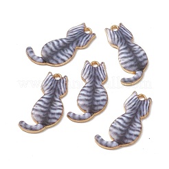 Rack Plating Alloy Enamel Pendants&nbsp;ENAM-K050-03D