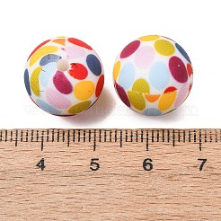 Food Grade Eco-Friendly Printed Silicone Beads&nbsp;SIL-A013-01A-06
