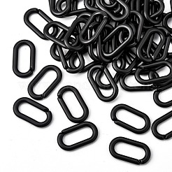 Opaque Spray Painted Acrylic Linking Rings&nbsp;OACR-S021-68A-C01