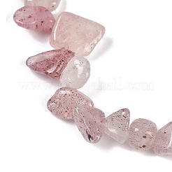 Natural Strawberry Quartz Nuggets Beads Strands&nbsp;G-B125-A20-01