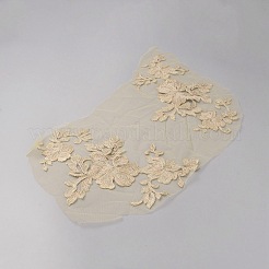 3D Flower Polyester Embroidery Sew on Appliques&nbsp;PATC-WH0016-02A