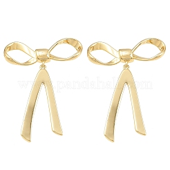 Brass Stud Dangle Earrings&nbsp;KK-CBA8324-04G