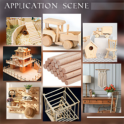 Wood Craft Sticks&nbsp;WOOD-WH0125-11H