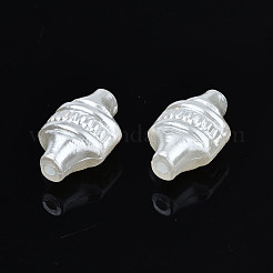 ABSプラスチックパール調ビーズ  乳白色  27.5x11x7.5mm  穴：1.8mm  約740個/500g&nbsp;OACR-N008-132