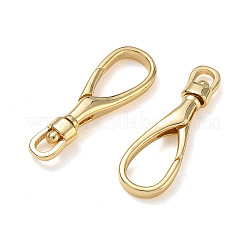 真鍮スイベルクラスプ  18KGP本金メッキ  30x10x4mm  穴：3mm&nbsp;KK-CBA50B0-30G
